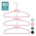 AINARE Velvet Hangers,Velvet Kid Hanger,Gold Velvet Hangers Kids,Hanger Kid Velvet,Cascading Velvet Hangers,Velvet Hangers Cascade,Plastic Hangers (Pink)