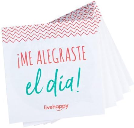 Live Happy Self Stick Notes, 3 inch x 3 inch, 5 Pads/Pack, 50 Sheets/Pad (10 Inspirational/Encouraging Spanish Messages)