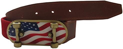 Skateboard Belt Canvas Red 33.5"