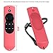 Case for Fire TV or TV Stick Remote,Rukoy Protective Case for 5.9'' Amazon Fire TV or Fire TV Stick Remote with Alexa Voice(Pink)