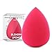 Makeup Blender Beauty,Foundation Blending Sponge, Flawless for Liquid, Creams, Blending Cosmetic, Egg Shaped Set for Concealer Contouring Powder, Multi-Color Makeup Sponge（Rose）-1 Piece