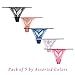 Moxeay Sexy Lace G-String T-Back Lingerie Thongs Assorted Colors 5 pcs (M, 5 pcs Assorted Color)