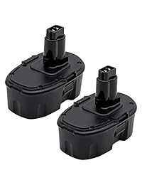 KINGTIANLE 2 paquetes de 18 V 3,6 Ah Ni-MH de repuesto para batería Dewalt de 18 V XRP DC9096 DC9098 DC9099 DW9095 DW9096 DW9098 DE9039 Herramientas de alimentación inalámbricas