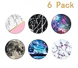 Premium Expanding Phone Socket,Pop Mount Holder for Cellphone Pack 6 (3X3D-1)