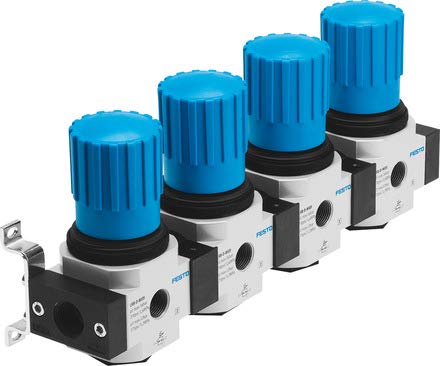 Festo 528984 Model LRB-1/4-D-7-O-K4-MINI Pressure Regulating Valve Manifold