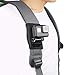 GOHIGH Backpack Shoulder Strap Mount for GoPro Hero 10, 9, 8, 7, 6, 5, 4, 3, AKASO OSMO Insta 360, Action Camera 360 Rotation Adjustable Chest Clip for Climbing Travel on Foot