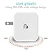 Dual USB Travel Wall Charger，LP compatible with iPad, iPhone, Samsung，Smartphones, External Battery, Bluetooth Speaker, Headset，White