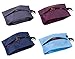 MISSLO Portable Nylon Travel Shoe Bags with Zipper Closure (Pack 4, Mix Color)