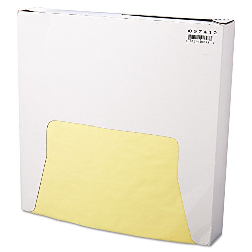 Grease-Resistant Wrap/liner, 12 X 12, Yellow, 1000/box, 5 Boxes/carton By: Bagcraft Papercon