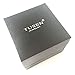 TUSEN JEWELRY Mens Wedding Band 8mm Espresso Brown Brushed Thin Rose Gold Groove Step Edge Tungsten Ring