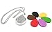 Essential Oil Aromatherapy Diffuser Pendant Necklace Stainless Steel Pendant Chain 6 Washable Pads with Jewelry Box