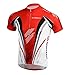 sponeed Bicycling Shirt Cycling Jersey Bike Tops Men Quick Dry Bicycle Jacket L US Red