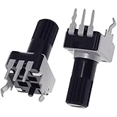 20PCS RV09 Adjustable Resistor Potentiometer B10K Ohm 12.5 MM Plastic Shaft Knob for Electronic Circuits/Linear Taper/DIY Pro