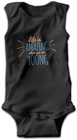 Cotton Unisex Baby Bodysuits, Cartoon Letter Sleeveless Toddler Boys Girls Rompers