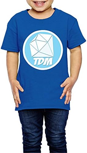 RAES TheDiamondMinecart TDM Logo Little Boys Short-Sleeve Shirts 5-6 Toddler RoyalBlue