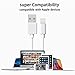 iPhone Charger, M-Better 3Pcs 3ft 6ft 10ft Lightning to USB Cable, Syncing and Charging Cable for iPhone X 8 8 Plus 7 7 Plus 6 SE 6 Plus 5S 5C 5 iPad Air Mini iPad 4th iPod(White)