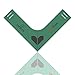 Aberlite Beard Shaper - Flexible Hands-Free Neckline Guide - Beard Trimmer Tool - Lineup Stencil Kit (Green, Hair Comb, Men, Beard Wearers)