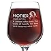 Mother Definition Funny Mom Wine Glass Gifts for Women- Premium Birthday Gift for Her, Best Friend- Unique Present Idea