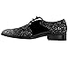 Amali Men's Two Tone Metallic Tuxedo Oxford Patent Trim Dress Shoe Style Gradey