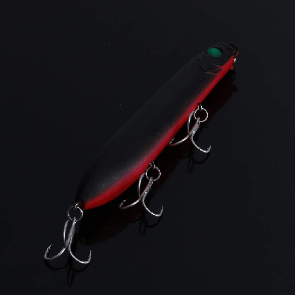 ベイト バイオニック トレブルフック3個付き 人工餌 ルアー フィッシング ポッパー フローティング トップウォーター ハードベイト ストライプ B07hsvtb7j チャブ 鯉 バス ルアー材料 人気新品入荷 Www Supergomes Com Br