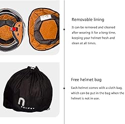 3/4 Motorcycle Helmet - Solid Color Style Retro