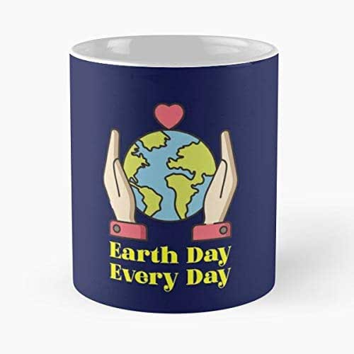 Earth Day Every Recycle Coffee Mugs Ceramic Handmade