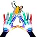 Yougai Gift for Kids Led Gloves Flashing Light Party Supplies Gloves Multicolor Led Glove for Christmas Costume Party Concert Birthday EDM Party Christmas for Boys Girls(1 Pair, White)
