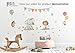 Kids Wall Decals Stickers Nursery Decor Baby Room Decor Nursery Wall Stickers Safari Woodland Scene for Baby Toddler Boys & Girls Rooms Peel and Stick Jungle Animal Stickers Elephant Baby Gift
