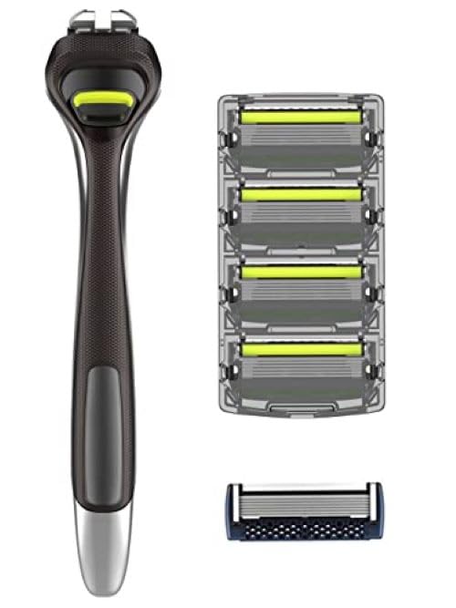 DORCO Try Me Set (DORCO Pace 6 Pro_ 1 Handle + 4 Refills & 1 free 7 Blades Refill)