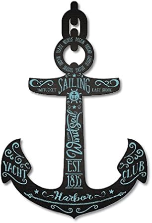 Decoration Murale Ancre Marine Vintage 80 X 55 Cm Amazon Fr