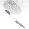 Bathing Accessory, Electric Shower Brush Long Service Life Silicone Material with Sound Waves for Smooth and Tender Skin