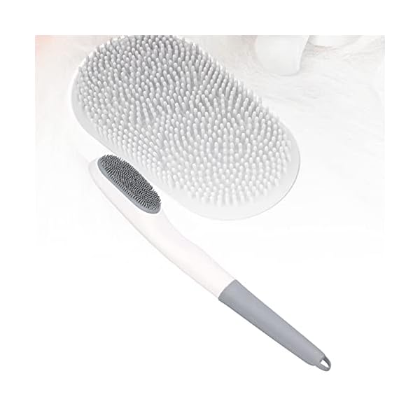 Bathing Accessory, Electric Shower Brush Long Service Life Silicone Material with Sound Waves for Smooth and Tender Skin
