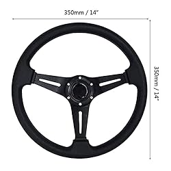 YEHICY 13.8” Auto Racing Steering Wheel Flat