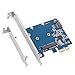 QNINE PCIe to MSATA SSD or SATA3.0 Combo Expansion Card, PCI Express Controller Mini SATA SSD Adapter for PC Desktop with Low Bracket