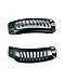Fani 20Pcs Clips 9-Teeth Snap-Comb Wig Clips with Rubber for Hair Extension Wigs Weft Hairpiece DIY Clips (Black)thumb 4