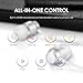 PALOVUE Earflow in-Ear Lightning Headphones Magnetic Earphones MFi Certified Earbuds with Microphone Controller Compatible iPhone 12/11/X/XS/XS Max/XR iPhone 8/P iPhone 7/P (Metallic Silver)