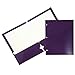 JAM PAPER Laminated Two Pocket Glossy 3 Hole Punch School Folders - Letter Size - High Gloss Assorted Primary Colors - 6/Pack