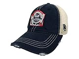 Pabst Blue Ribbon PBR Brewing Company Retro Brand Vintage Mesh Beer Adj Hat Cap