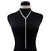 QIYUN.Z Woman Ladies Fashion Choker Sweater Necklace Long Pendant Jewelry