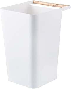 Bote de Basura, Bote de Basura portátil Manija de Madera, Cocina Baño