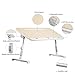 Laptop Stand Desk for Bed with Tablet Stand Slot,YOSHIKO Adjustable Laptop Table Bed Tray,Foldable Standing Desk for Writing in Sofa and Couch Wood, Lap Desks Bed Table for Eating,Foldable Bed Deskthumb 3