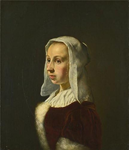 Oil Painting 'Frans Van Mieris The Elder - Portrait Of The Artist's Wife, Cunera Van Der Cock,about 1657-8' Printing On High Quality Polyster Canvas , 12x14 Inch / 30x35 Cm ,the Best Kids Room Decor And Home Decor And Gifts Is This Best Price Art Decorative Canvas Prints