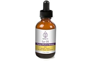Teliaoils Natural Ear Drops Essential Oil with Garlic and Mullein - Herbal Ear Oil Remedy for Easy Earwax Removal, Discomfort & Ringing Relief - Natural Soothing, Deep Cleansing Properties - 1 oz.