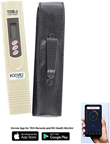 Konvio Neer Digital LCD Tds Meter RO Waterfilter Purifier Quality Tester for Measuring Tds3/Temp/Ppm with Carry Case