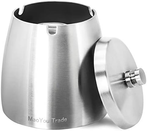 Amazon 灰皿 蓋付き ビッグ 340グラム 密閉性あり 滑り止あり 頑丈分厚い錆びない 携帯灰皿 車 卓上灰皿 屋外灰皿 304ステンレス製 灰皿 テーブル用 腕時計 通販