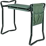 Best Choice Products Foldable Garden Kneeler and Seat With Bonus Tool Pouch Portable Stool EVA Pad