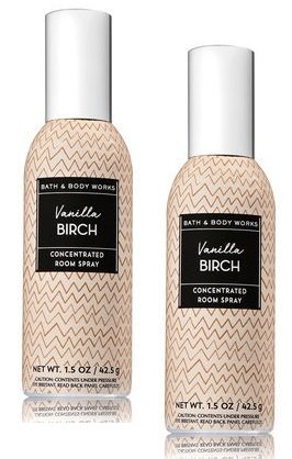 Bath and Body Works 2 Pack Vanilla Birch Concentrated Room Spray. 1.5 Oz.