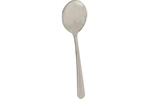 Winco 0002-04 12-Piece Windsor Bouillon Spoon Set, 18-0 Stainless Steel
