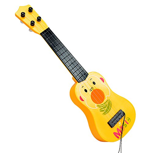 Syeer 4 Strings Musical Plastic Toy Ukulele Small Guitar For Beginners
