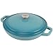 Zelancio Cookware 3-Quart Enameled Cast Iron Casserole Dish with lid, Perfect for Braising, Slow Cooking, Simmering and Baking, Teal